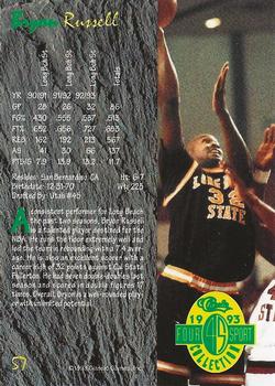 1993 Classic Four Sport - Gold #57 Bryon Russell Back