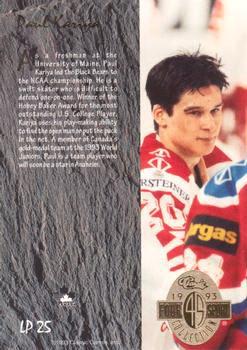 1993 Classic Four Sport - Gold #188 Paul Kariya Back