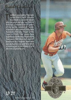 1993 Classic Four Sport - Limited Prints #LP21 Brooks Kieschnick Back