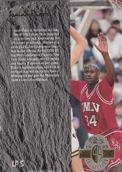 1993 Classic Four Sport - Limited Prints #LP5 Isaiah Rider Back