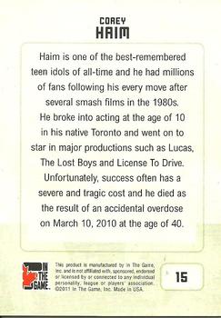 2011 In The Game Canadiana #15 Corey Haim Back