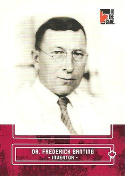 2011 In The Game Canadiana #23 Dr. Frederick Banting Front