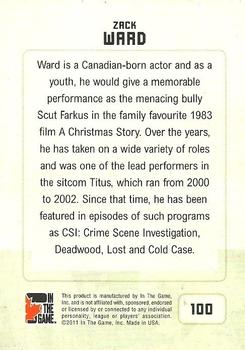 2011 In The Game Canadiana #100 Zack Ward Back