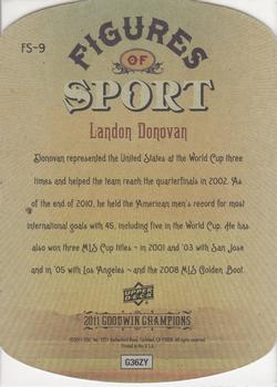 2011 Upper Deck Goodwin Champions - Figures of Sport #FS-9 Landon Donovan Back