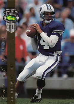 1992 Classic Four Sport - Gold #129 Ty Detmer Front