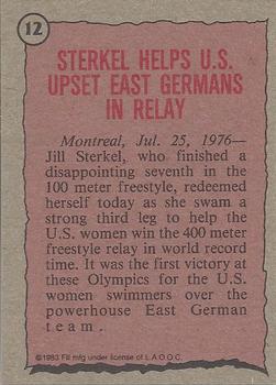 1983 Topps Greatest Olympians #12 Jill Sterkel Back
