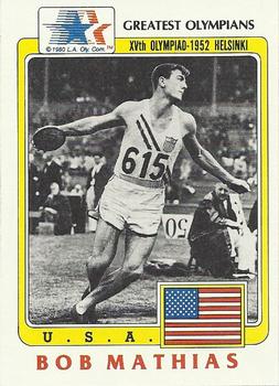 1983 Topps Greatest Olympians #59 Bob Mathias Front