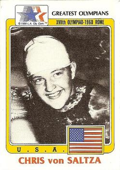 1983 Topps Greatest Olympians #47b Chris von Saltza Front