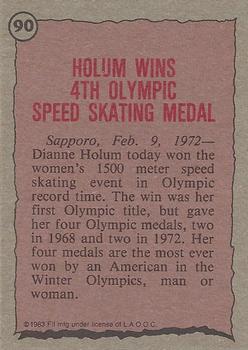 1983 Topps Greatest Olympians #90 Dianne Holum Back