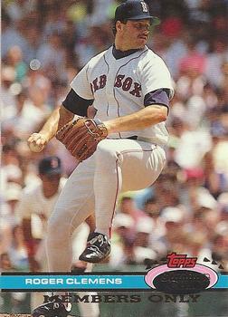 1991 Stadium Club Members Only #NNO Roger Clemens Front