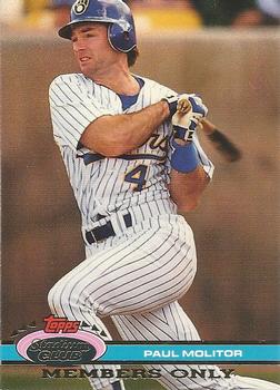 1991 Stadium Club Members Only #NNO Paul Molitor Front