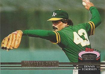 1992 Stadium Club Members Only #NNO Dennis Eckersley Front