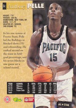 1995 Classic Five Sport #37 Anthony Pelle Back