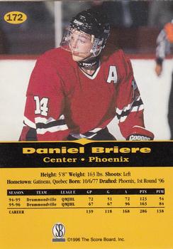 1996-97 Score Board All Sport PPF #172 Daniel Briere Back
