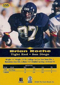 1996-97 Score Board All Sport PPF #155 Brian Roche Back
