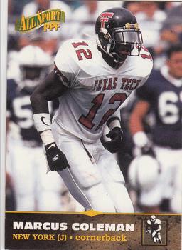 1996-97 Score Board All Sport PPF #37 Marcus Coleman Front