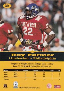 1996-97 Score Board All Sport PPF #39 Ray Farmer Back