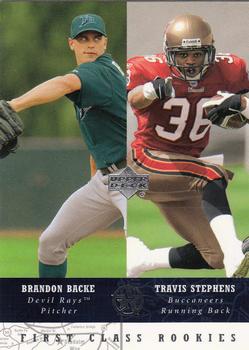 2002-03 UD SuperStars #294 Brandon Backe / Travis Stephens Front
