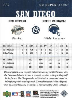 2002-03 UD SuperStars #287 Ben Howard / Reche Caldwell Back