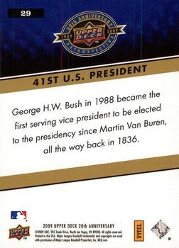 2009 Upper Deck 20th Anniversary #29 George H.W. Bush Back
