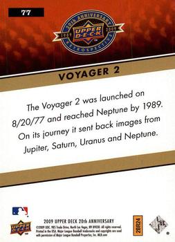 2009 Upper Deck 20th Anniversary #77 Voyager 2 Back