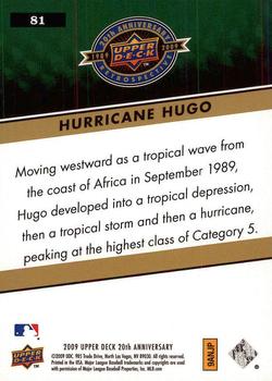 2009 Upper Deck 20th Anniversary #81 Hurricane Hugo Back