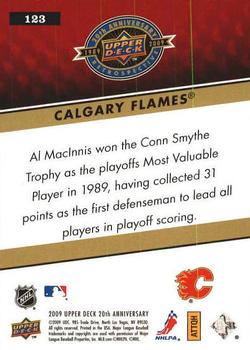 2009 Upper Deck 20th Anniversary #123 Calgary Flames Back