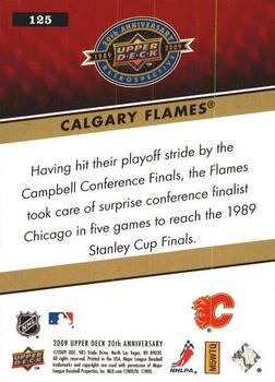 2009 Upper Deck 20th Anniversary #125 Calgary Flames Back