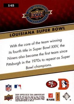 2009 Upper Deck 20th Anniversary #145 Louisiana Super Bowl Back