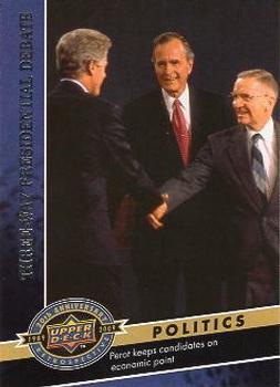 2009 Upper Deck 20th Anniversary #472 Three-Way Presidential Debate Front