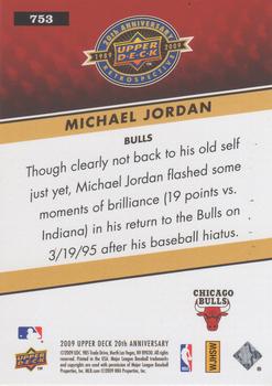 2009 Upper Deck 20th Anniversary #753 Michael Jordan Back