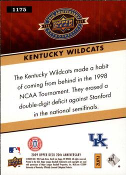 2009 Upper Deck 20th Anniversary #1175 Kentucky Wildcats Back