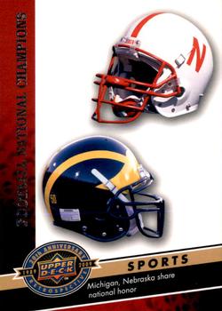 2009 Upper Deck 20th Anniversary #1176 Football National Champions Front
