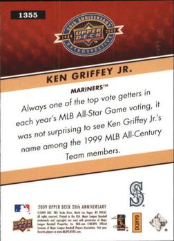 2009 Upper Deck 20th Anniversary #1355 Ken Griffey Jr. Back