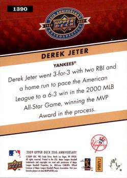 2009 Upper Deck 20th Anniversary #1390 Derek Jeter Back