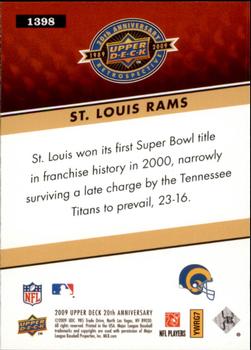 2009 Upper Deck 20th Anniversary #1398 St. Louis Rams Back