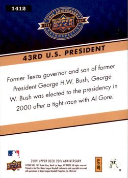 2009 Upper Deck 20th Anniversary #1412 George W. Bush Back
