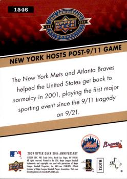 2009 Upper Deck 20th Anniversary #1546 New York Hosts Post 9/11 Game Back