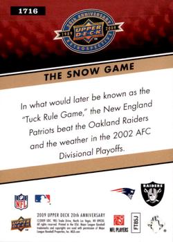 2009 Upper Deck 20th Anniversary #1716 The Snow Game Back
