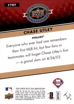 2009 Upper Deck 20th Anniversary #1767 Chase Utley Back