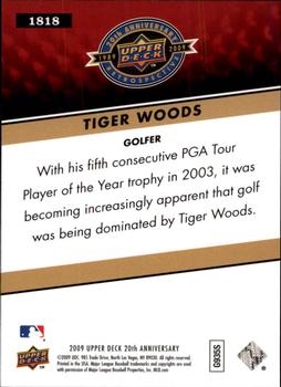 2009 Upper Deck 20th Anniversary #1818 Tiger Woods Back