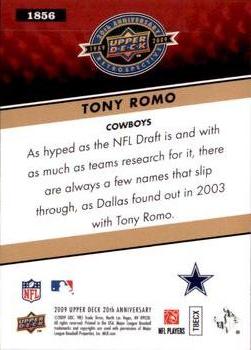 2009 Upper Deck 20th Anniversary #1856 Tony Romo Back