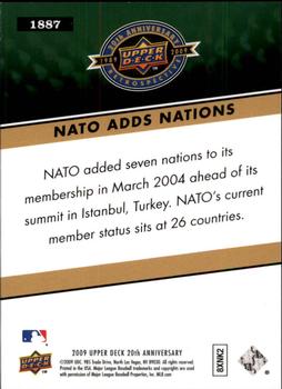 2009 Upper Deck 20th Anniversary #1887 NATO Adds 7 Countries Back
