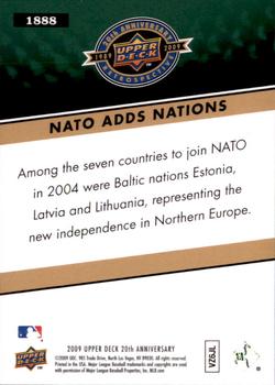 2009 Upper Deck 20th Anniversary #1888 NATO Adds 7 Countries Back