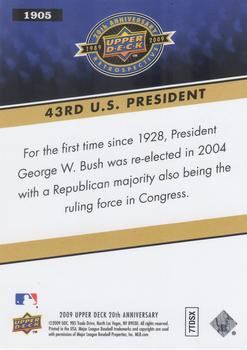 2009 Upper Deck 20th Anniversary #1905 George W. Bush Back