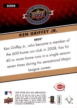 2009 Upper Deck 20th Anniversary #2389 Ken Griffey Jr. Back