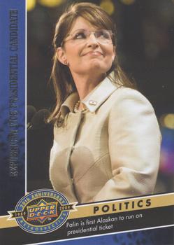 2009 Upper Deck 20th Anniversary #2424 Sarah Palin Front