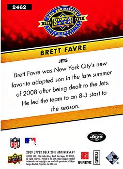 2009 Upper Deck 20th Anniversary #2462 Brett Favre Back