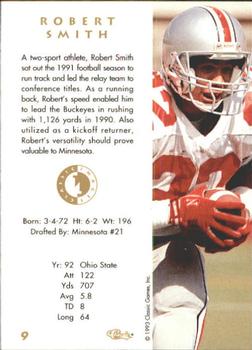 1993-94 Classic Images Four Sport #9 Robert Smith Back