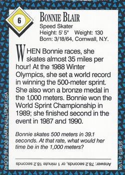 1992 Sports Illustrated for Kids #6 Bonnie Blair Back